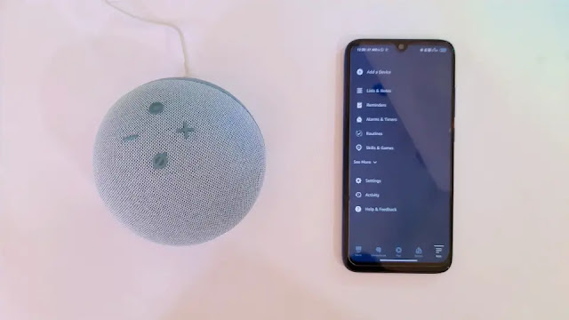 click on more option how to change language in Alexa app