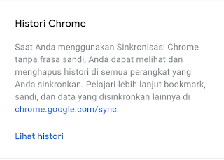 lihat histori chrome