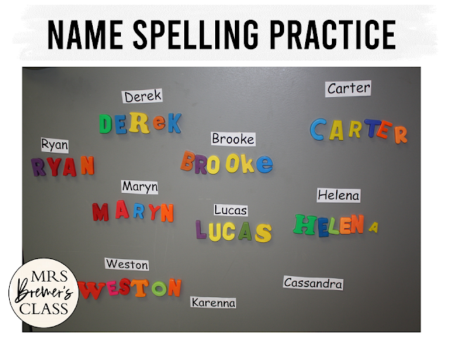 Fun ideas and teaching tips to help students learn and practice name recognition and name writing in Kindergarten!