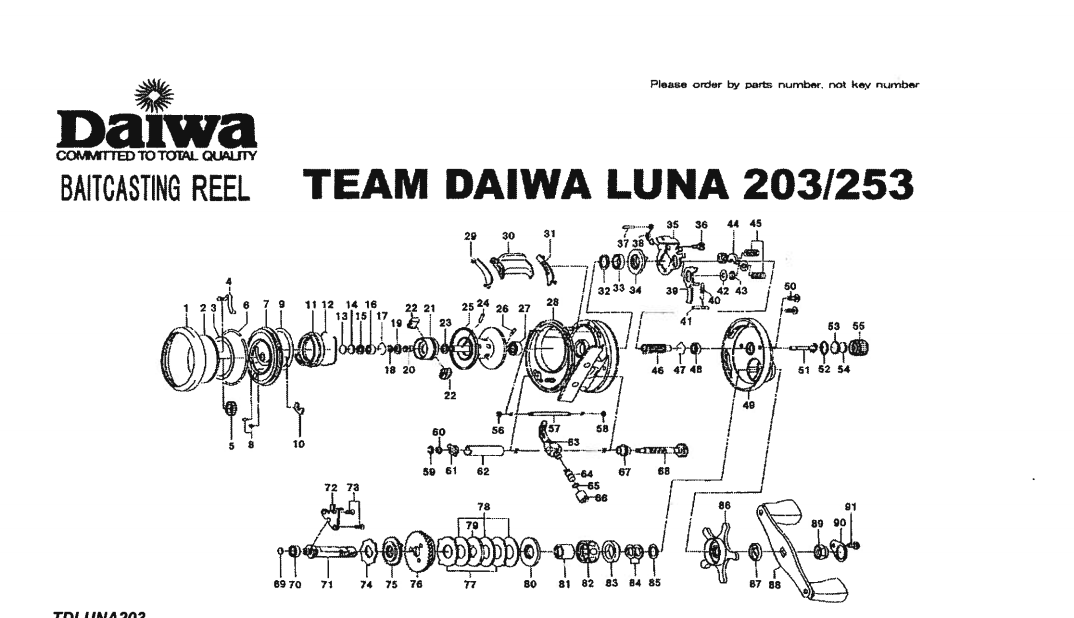 Daiwa Fishing Reel Schematics