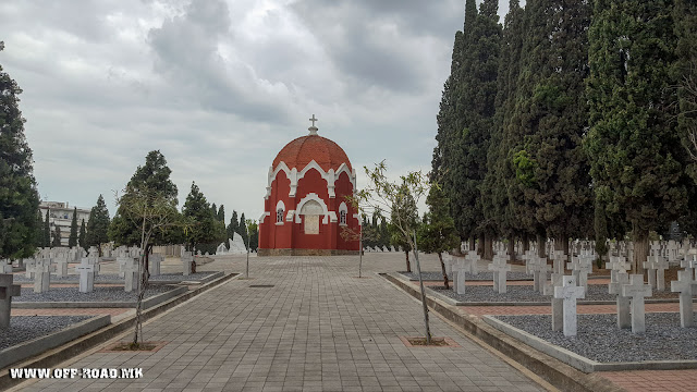 French chapel and cemetery - Zeitinlik military cemetery in Thessaloniki, Greece