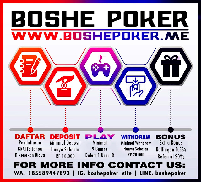 BoshePoker - Agen Poker Server Terbaru dan Domino Terpercaya Indonesia 69177315_886466005066387_1195088965237997568_o123