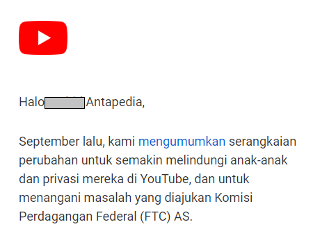 Resmi! Youtube Anak-anak tidak bisa menayangkan iklan