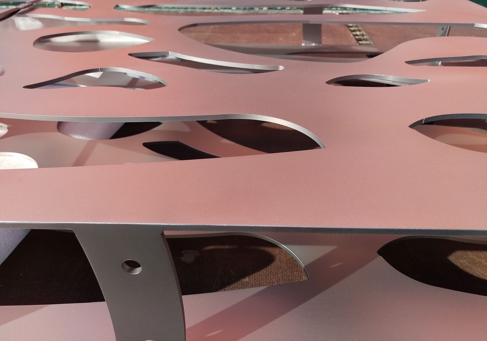 Sichtschutz Muster Gelasert Edelstahl Frobel Metallbau