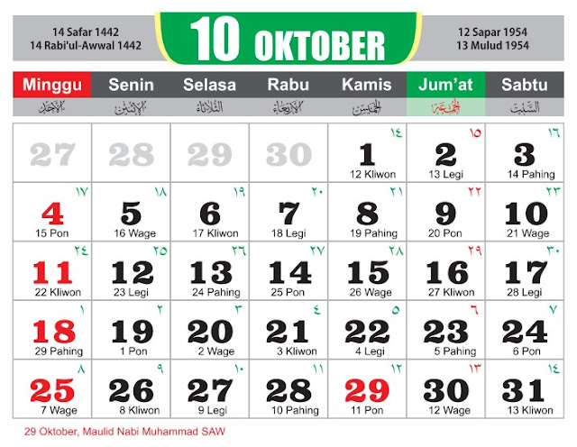 Kalender Jawa 2020