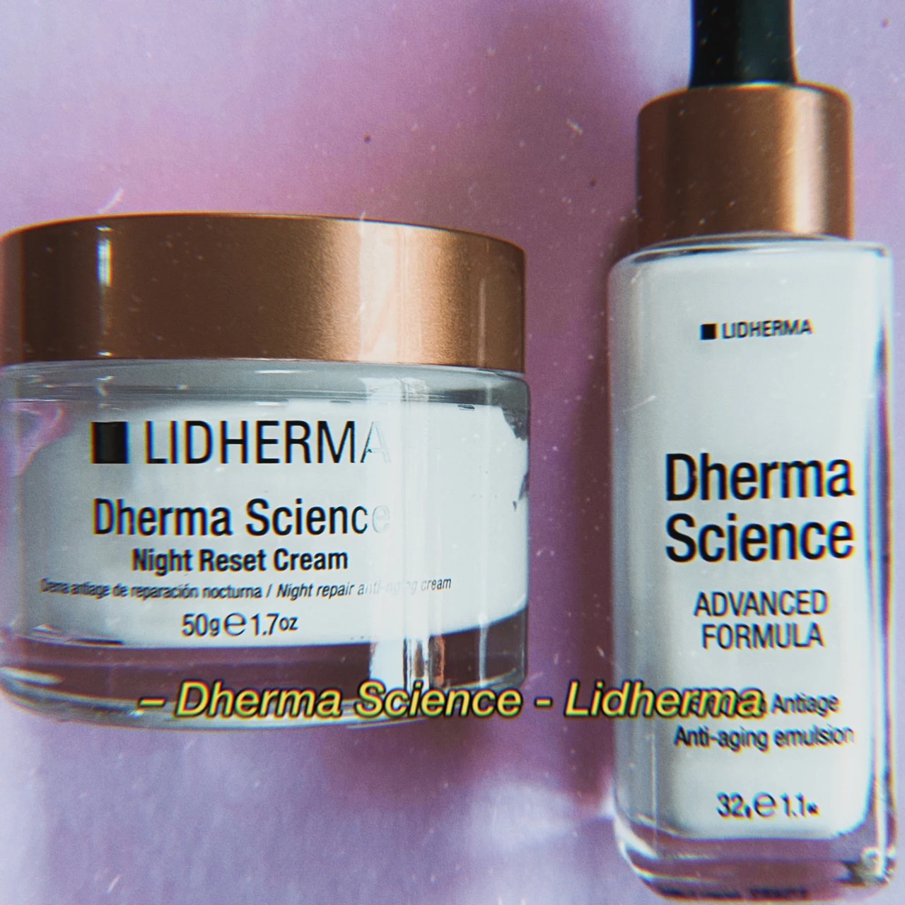 Advanced Formula y Night Reset Cream de Lidherma para pieles estresadas. /  Get Glam