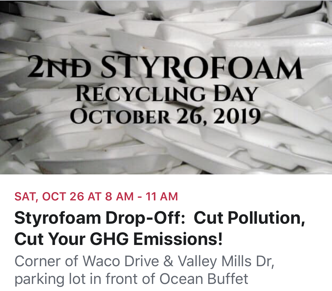 Styrofoam Recycling Day