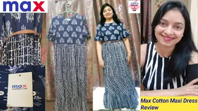 max fashion printed maxi dress review, max fashion, max dress for girls