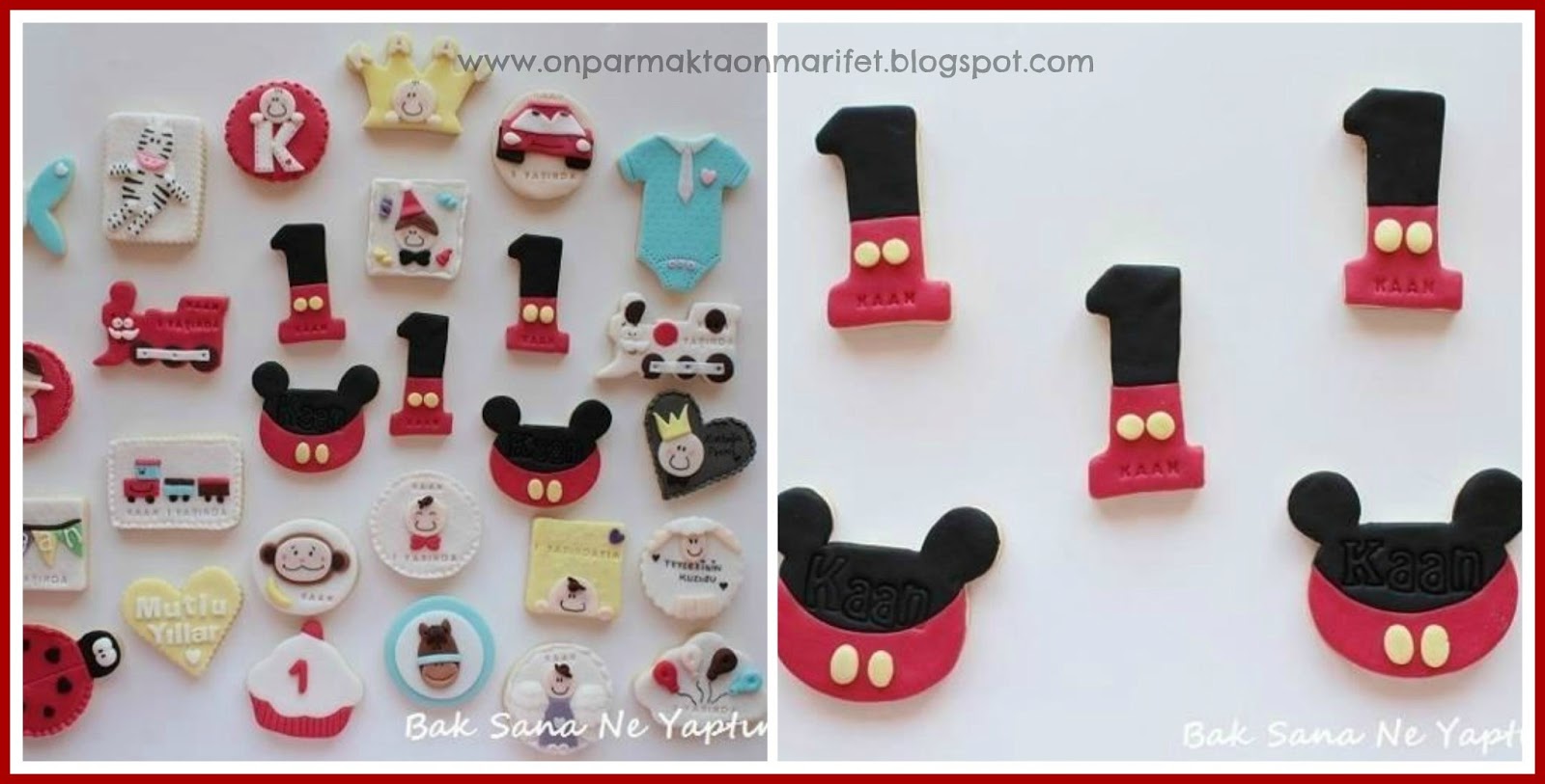 onparmaktaonmarifet Mickey Mouse�lu doğum günü konsepti )