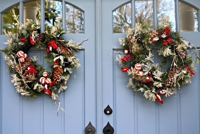 Christmas front door