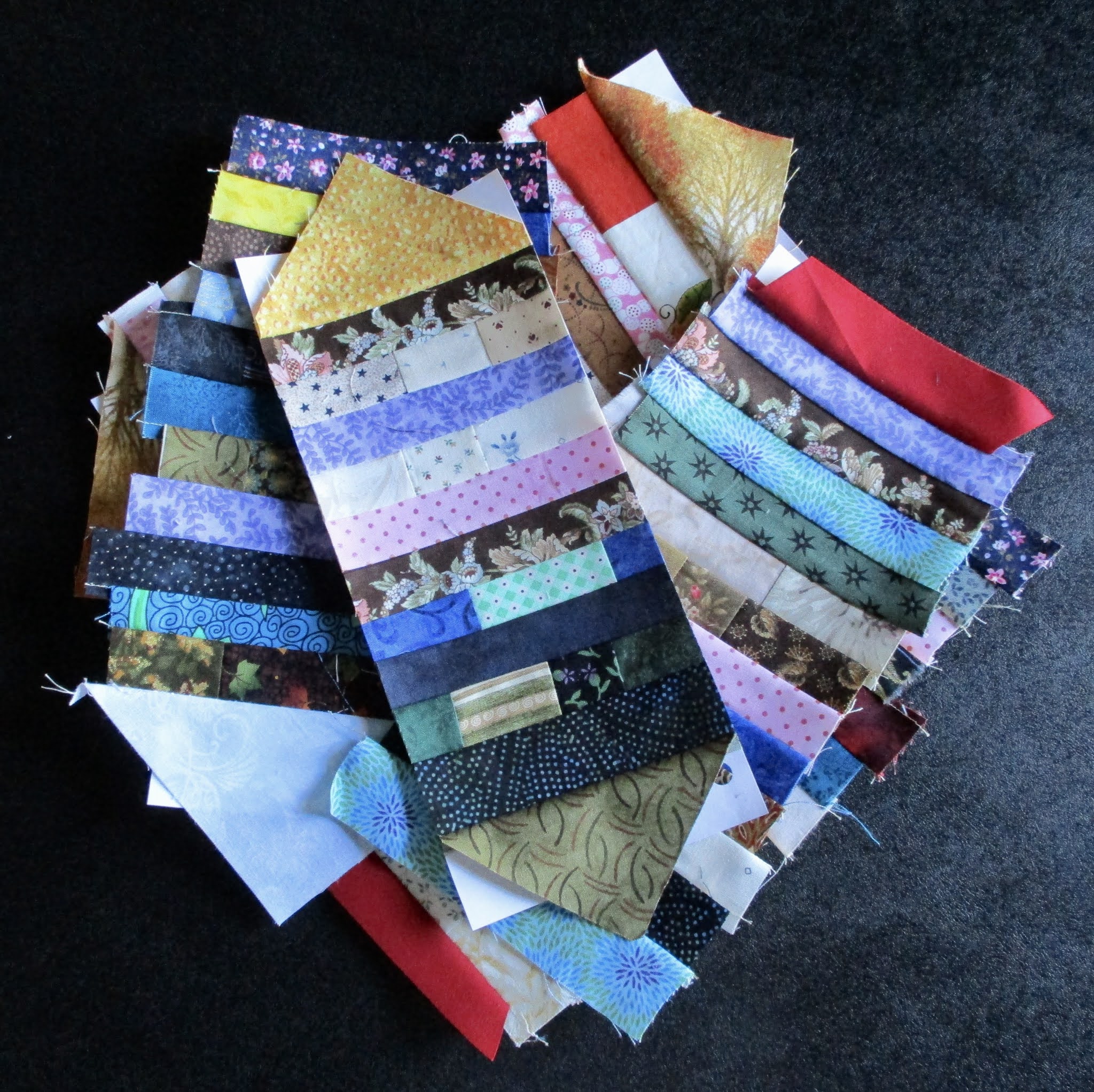 Gretchen's Little Corner Scrappy Barn Quilt Flimsy