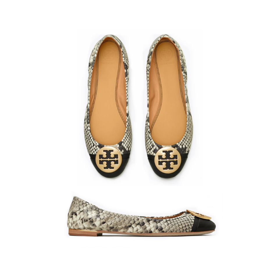minnie cap toe ballet flat