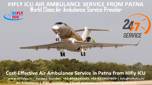 Air Ambulance from Patna to Delhi