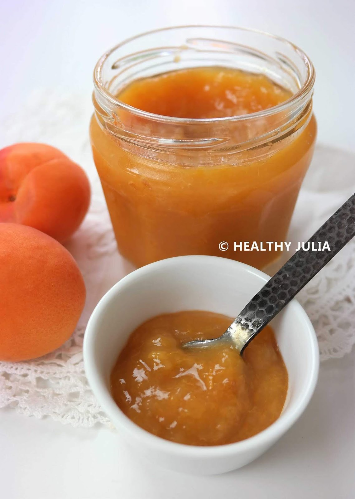 COOKING JULIA : CONFITURE D'ABRICOTS SANS SUCRE AJOUTÉ