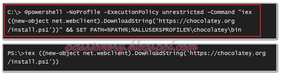 chocolatey install chocolatey install