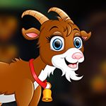 G4K Cute Brown Goat Escape