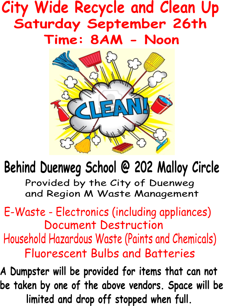 Inside Joplin Duenweg City Wide Recycle and Cleanup set for Saturday