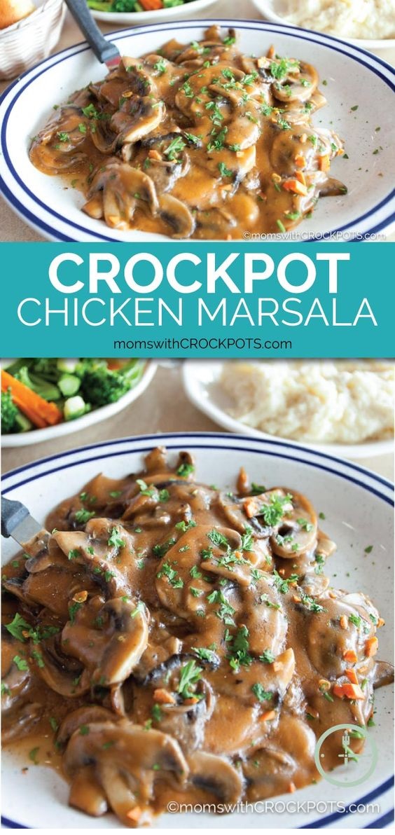 Crockpot Chicken Marsala