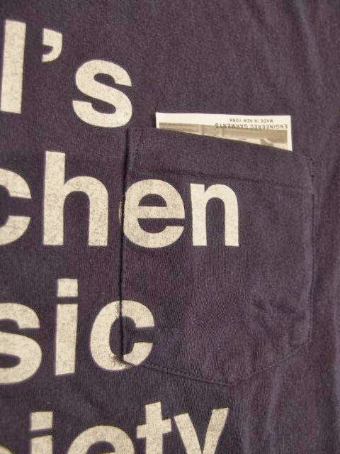 NEPENTHES NY Engineered Garments SUNRISE MARKET Crossing Crew T-Shirt with Hell's Kitchen Music Society