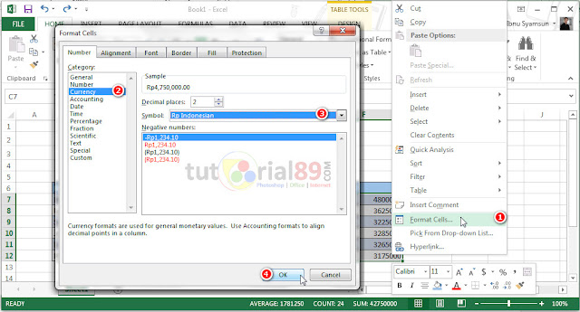  Membuat perhitungan dengan memakai Microsoft excel memang sangat menyenangkan Cara menciptakan format uang rupiah (RP) otomatis di excel + video
