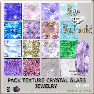 PACK TEXTURE CRYSTAL GLASS JEWELRY