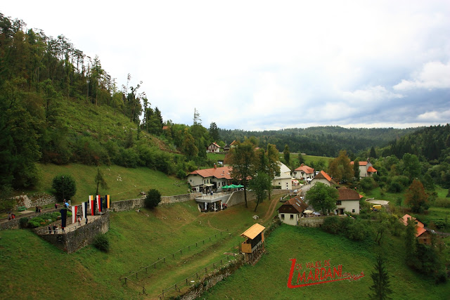 Vistas desde el castillo de Predjama