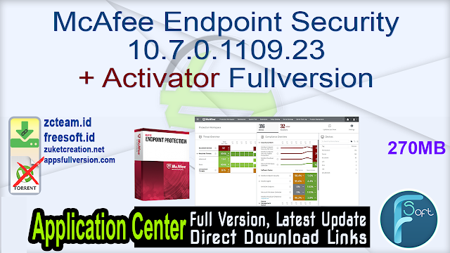McAfee Endpoint Security 10.7.0.1109.23 + Activator Fullversion