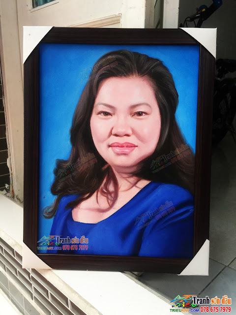 Tranh vẽ chân dung sơn dầu