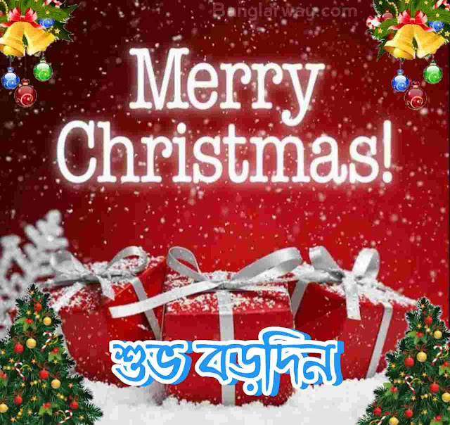 Bengali Merry Christmas Wishes Image