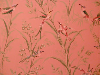 Feminine and Sweet: Pink Bird Wallpaper