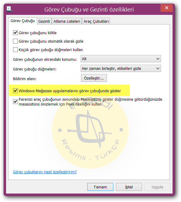 Windows 8.1 Güncelleme 1 Windows Mağazası uygulamalarının Görev