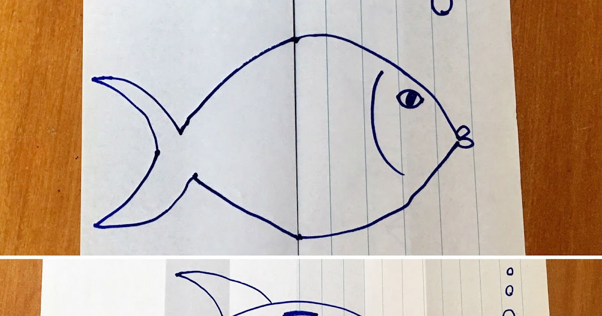 Kids Craft Folded Paper Drawings