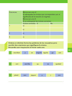 Apoyo Primaria Español 2do grado Bloque 4 lección 4 Las oraciones que decimos y escribimos