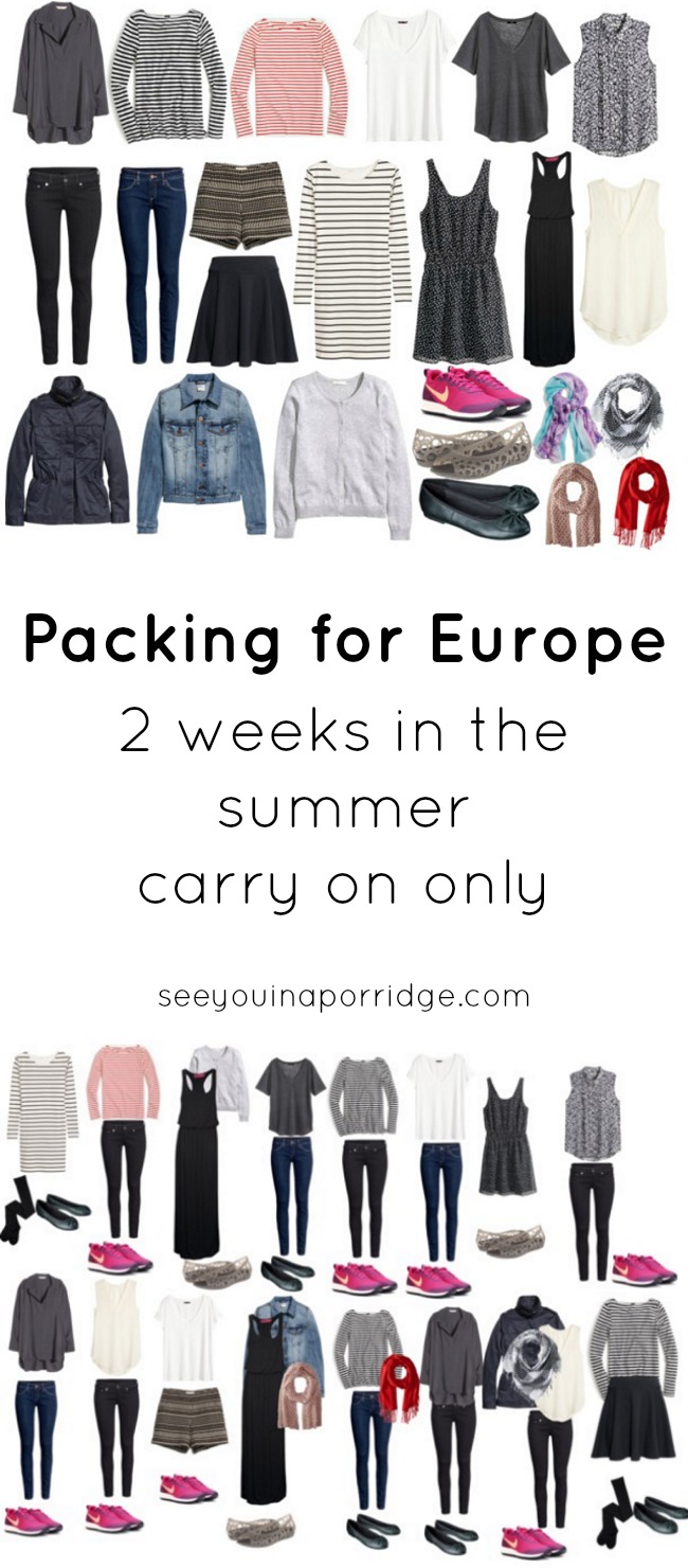 Packing For Europe 2 Weeks In The Summer Carry On Only See You In  Packing For Europe 2 Weeks In The Summer Carry On Only See You In