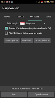 Download apk terbaru Psiphon Pro V.170