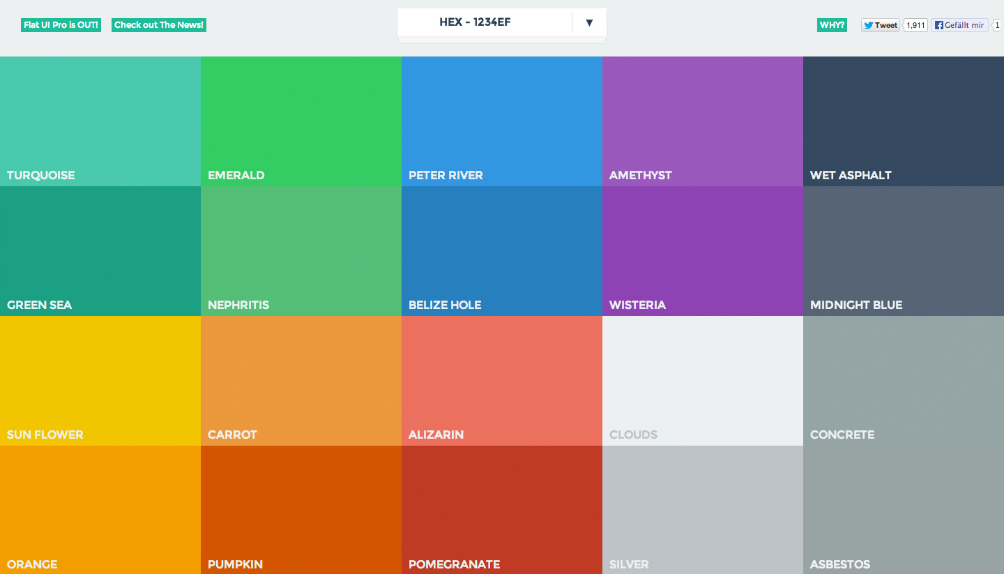 Flat UI Colors in Graphic Design - HOMETECHBD