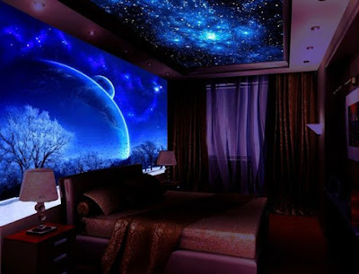 Glow in the dark wall murals wallpaper for home walls