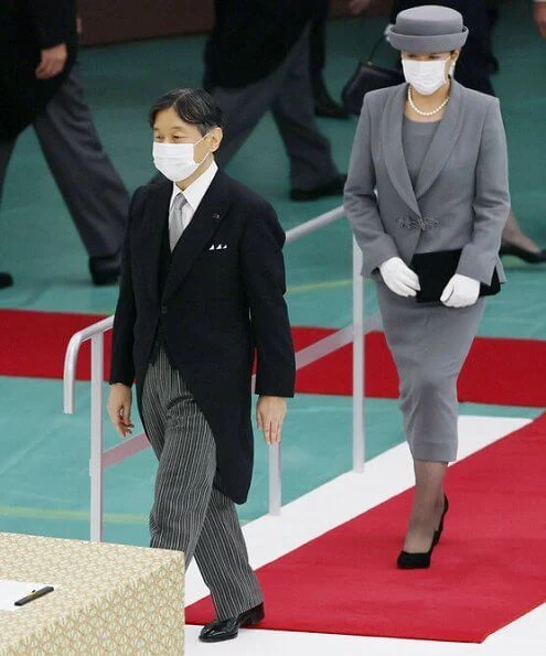 Emperor Naruhito and Empress Masako, attended a memorial ceremony marking the 75th anniversary of Japan's surrender in World War II