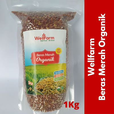 beras merah organik
