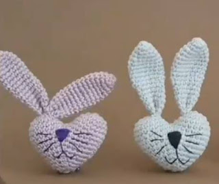 PATRON GRATIS CORAZON CONEJO AMIGURUMI 48611 💗🐰