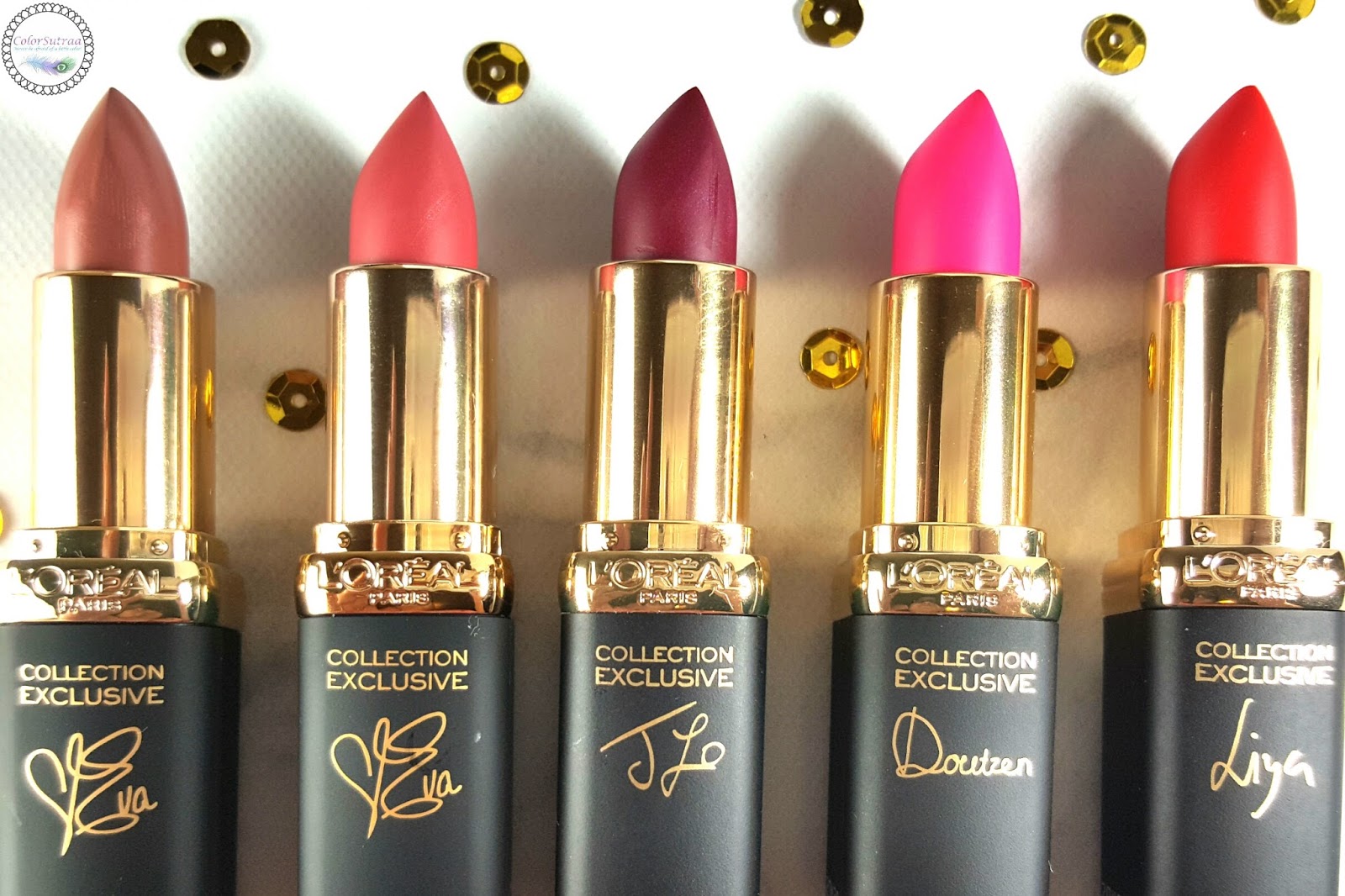 New exclusive lipstick shades from L'oreal.