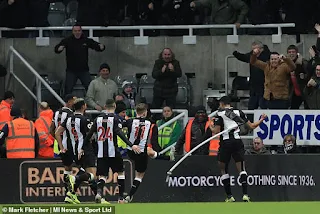 Newcastle fan hit where it hurts by kicked CORNER FLAG after late winner