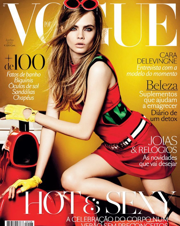 Cara Delevingne covers Vogue Portugal June 2013 |MagSpider