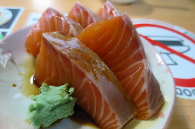 Japanese Curry Express, salmon sashimi