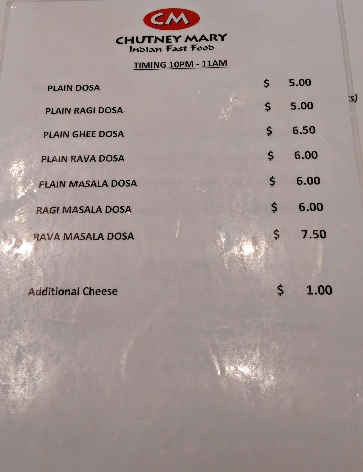 Venoth's Culinary Adventures Chutney Mary Indian Fast Food Changi