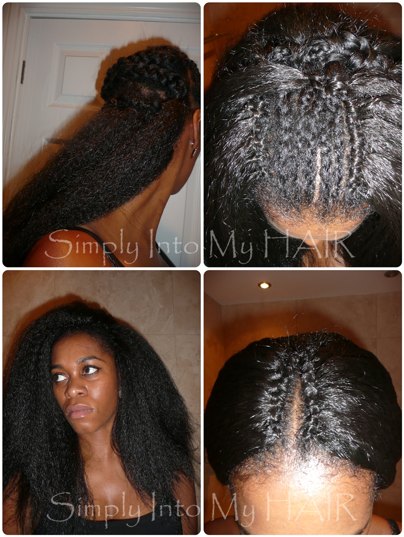 crochet braids: install #5 ~ long & straight kanekalon hair