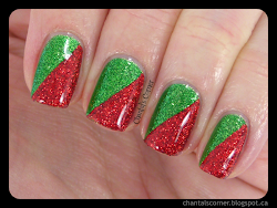 christmas nails nail manicure easy tutorial any