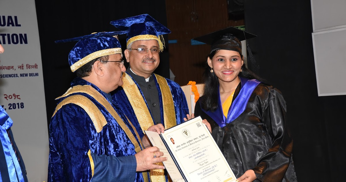 Receiving MD Ophthalmology Degree, 46th Convocation Ceremony at AIIMS, Delhi