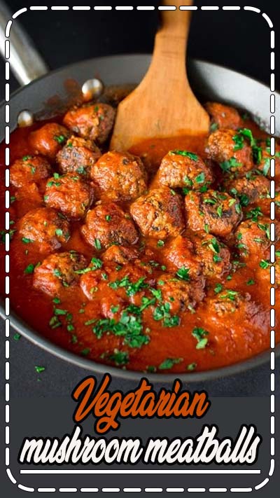 These soft and moist Mushroom Meatballs are simple to prepare and make a perfect vegetarian dinner!