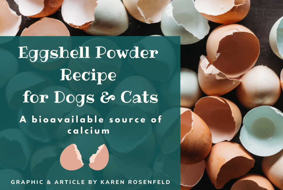 Eggshell Powder Recipe Natural Calcium for Dog Food, Cat Food
